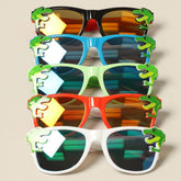 Kid's Dinosaur Pattern Cartoon Sunglasses: 12 ASSORTED COLORS / ONE SIZE