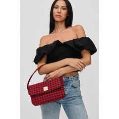 Sidney Crossbody: Red Black