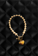 Gold Heart Bracelet