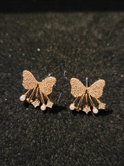 Silver or Gold Bow Earrings