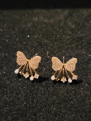 Gold Bow Earrings