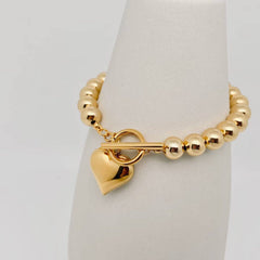 Gold Heart Bracelet