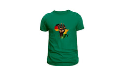 Hand of Africa, custom hand pressed t-shirt, women owned