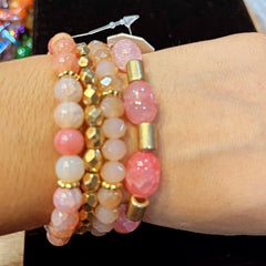 Multi-Colored Beaded Bracelet set