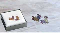 Sterling Silver, Cubic Zirconia Heart Earrings