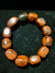 Mahogany Obsidian Gemstone Beaded Bracelets
