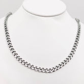 Stainless Steel Men's Necklace Woven Chain: 5MM wide and 60CM long