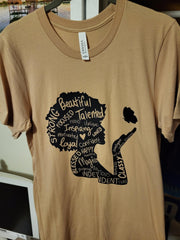 Women Butterfly Kiss , custom hand pressed.