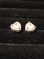Heart shaped Cubic Zirconia Earrings