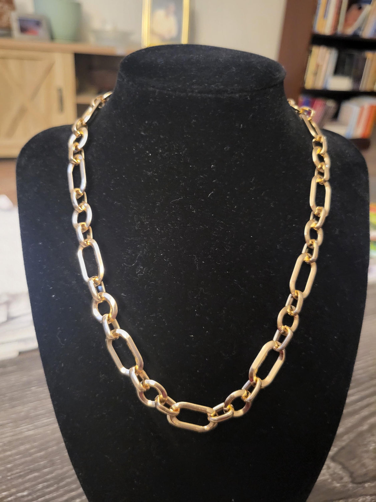 Gold Chain Link Necklace