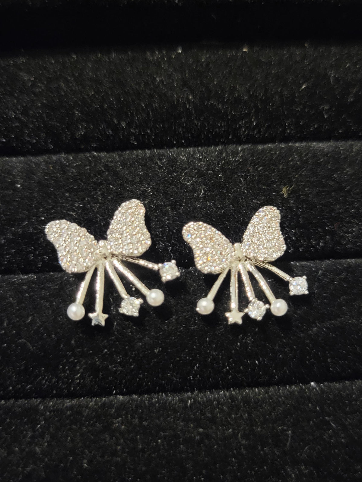 Silver or Gold Bow Earrings