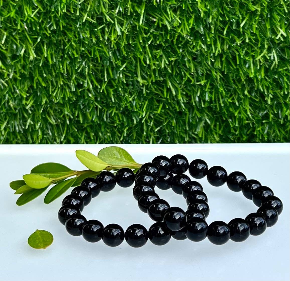 Black Onyx Gemstone Beaded Bracelets 10MM