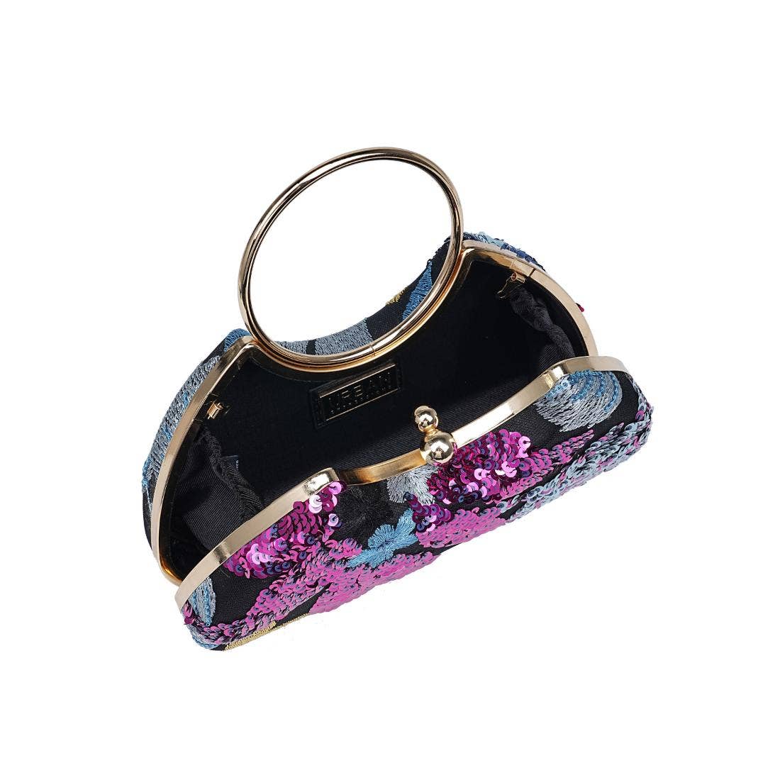 Phoebe Evening Bag: Black Multi