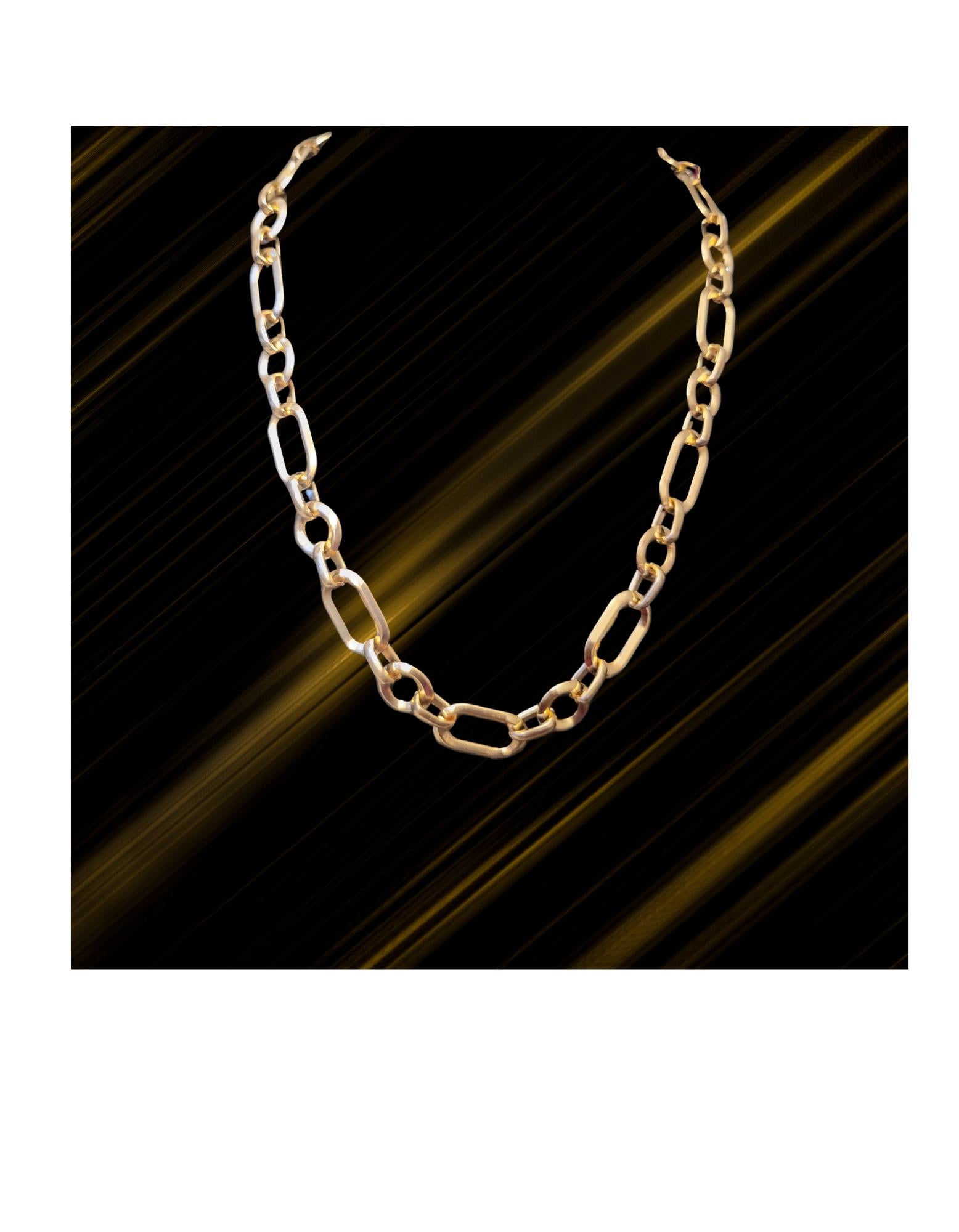 Gold Chain Link Necklace