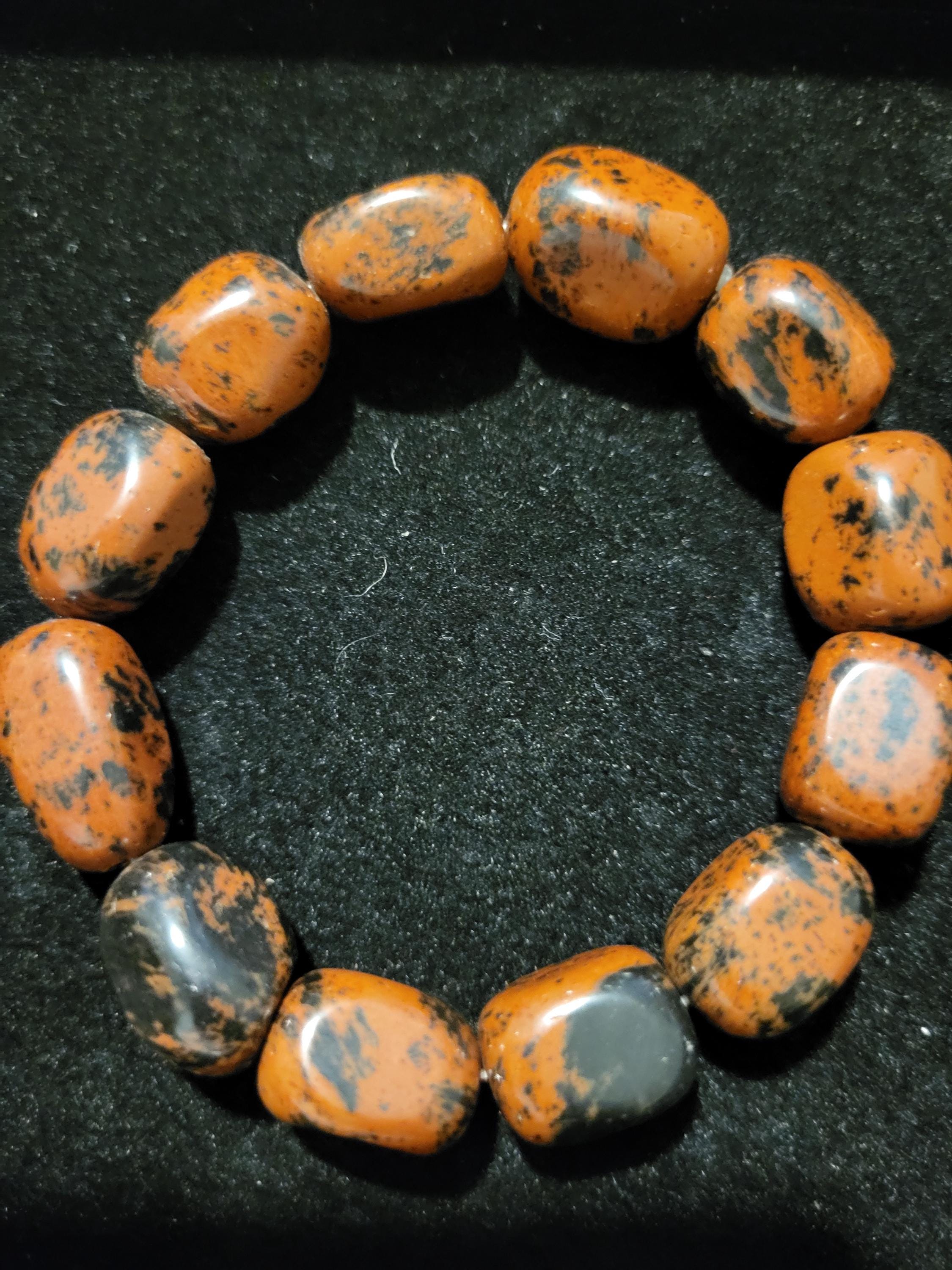 Mahogany Obsidian Gemstone Beaded Bracelets