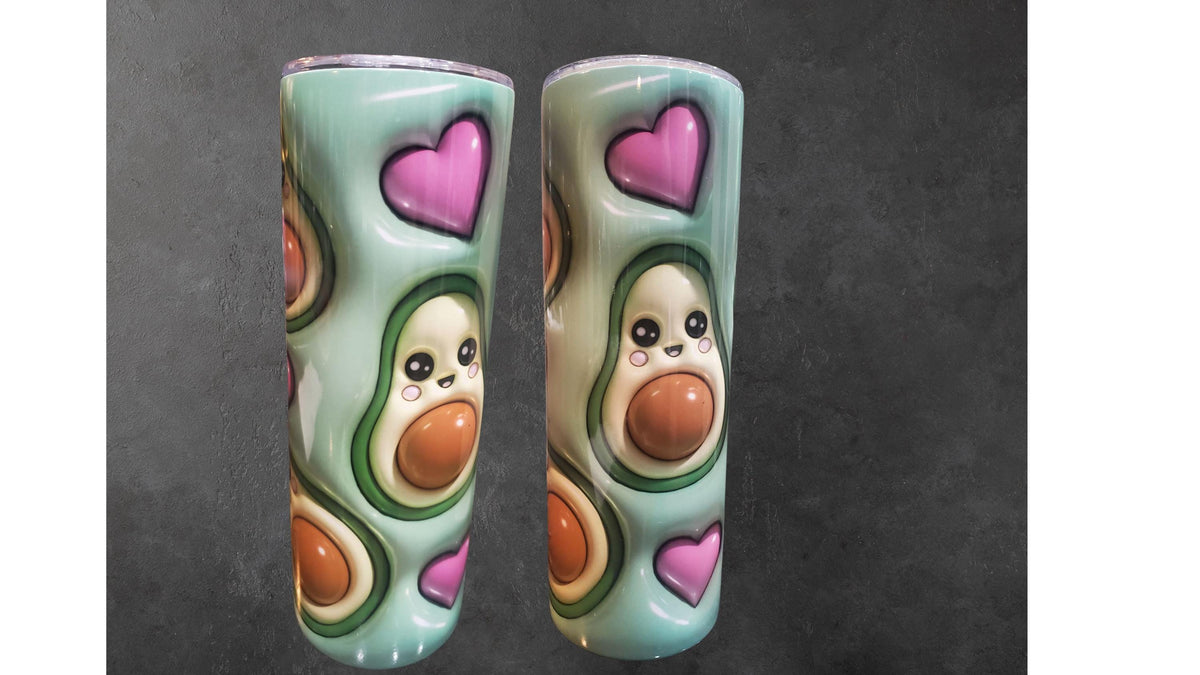 20 oz Tumbler, Multi Design with Double Wall, lid and straw