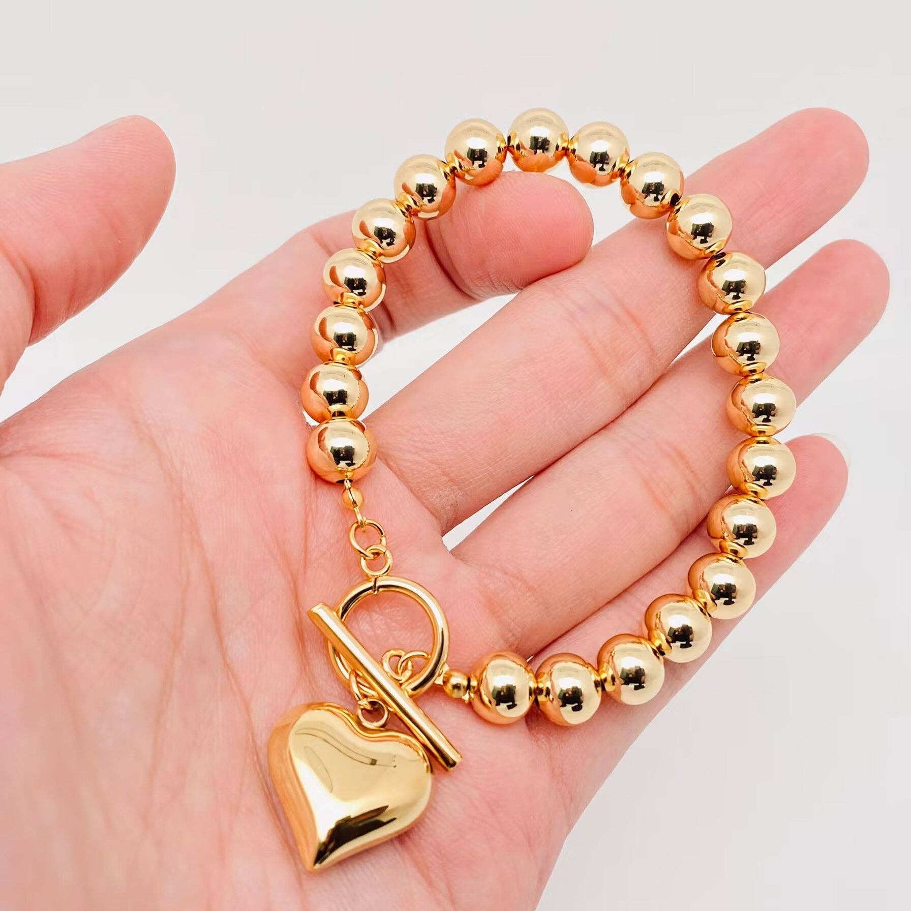 Gold Heart Bracelet