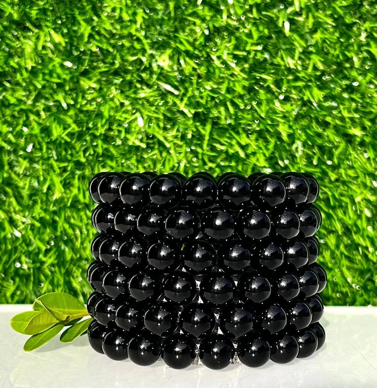 Black Onyx Gemstone Beaded Bracelets 10MM
