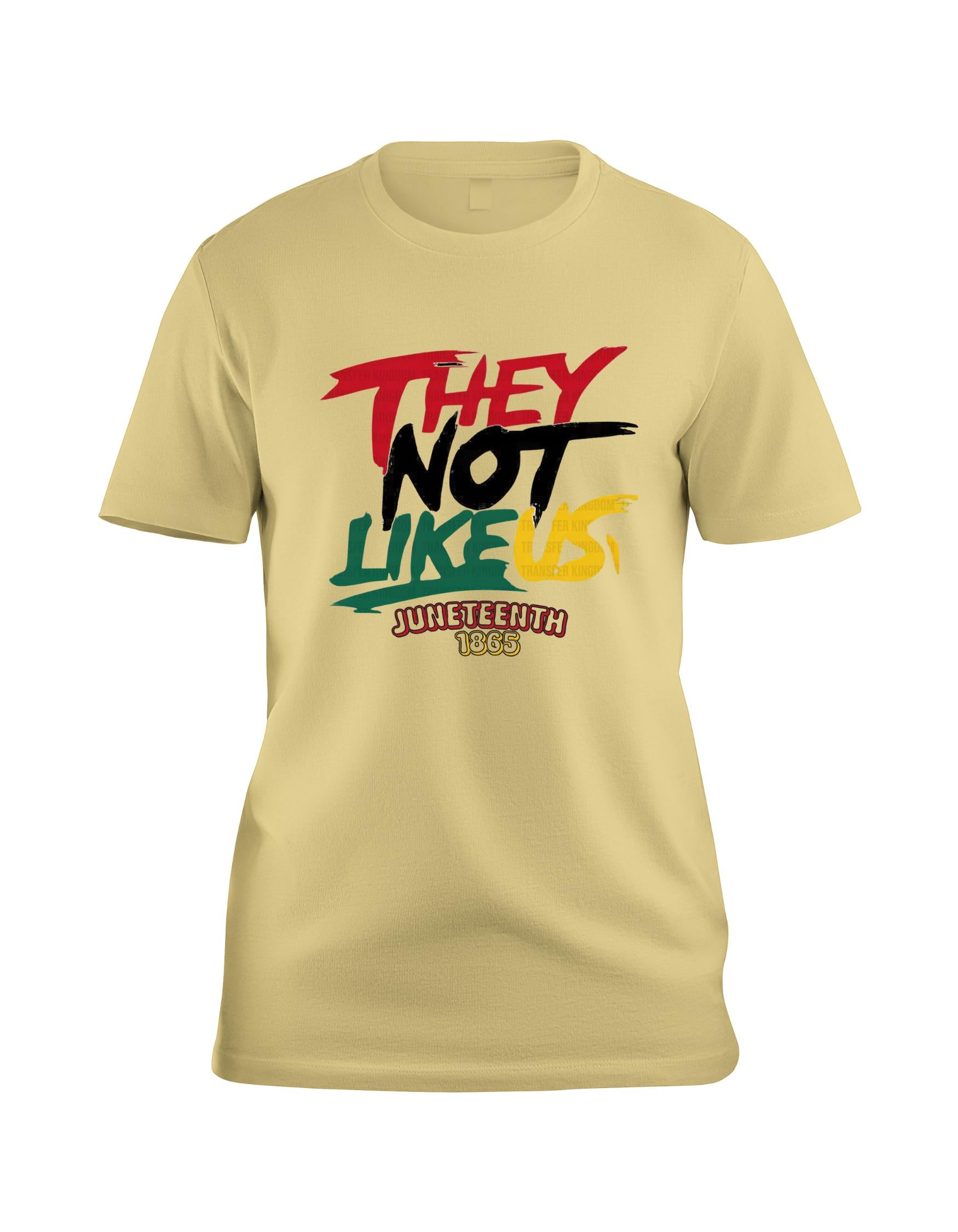 They Not Like Us, Juneteenth Custom T-shirt/Unisex
