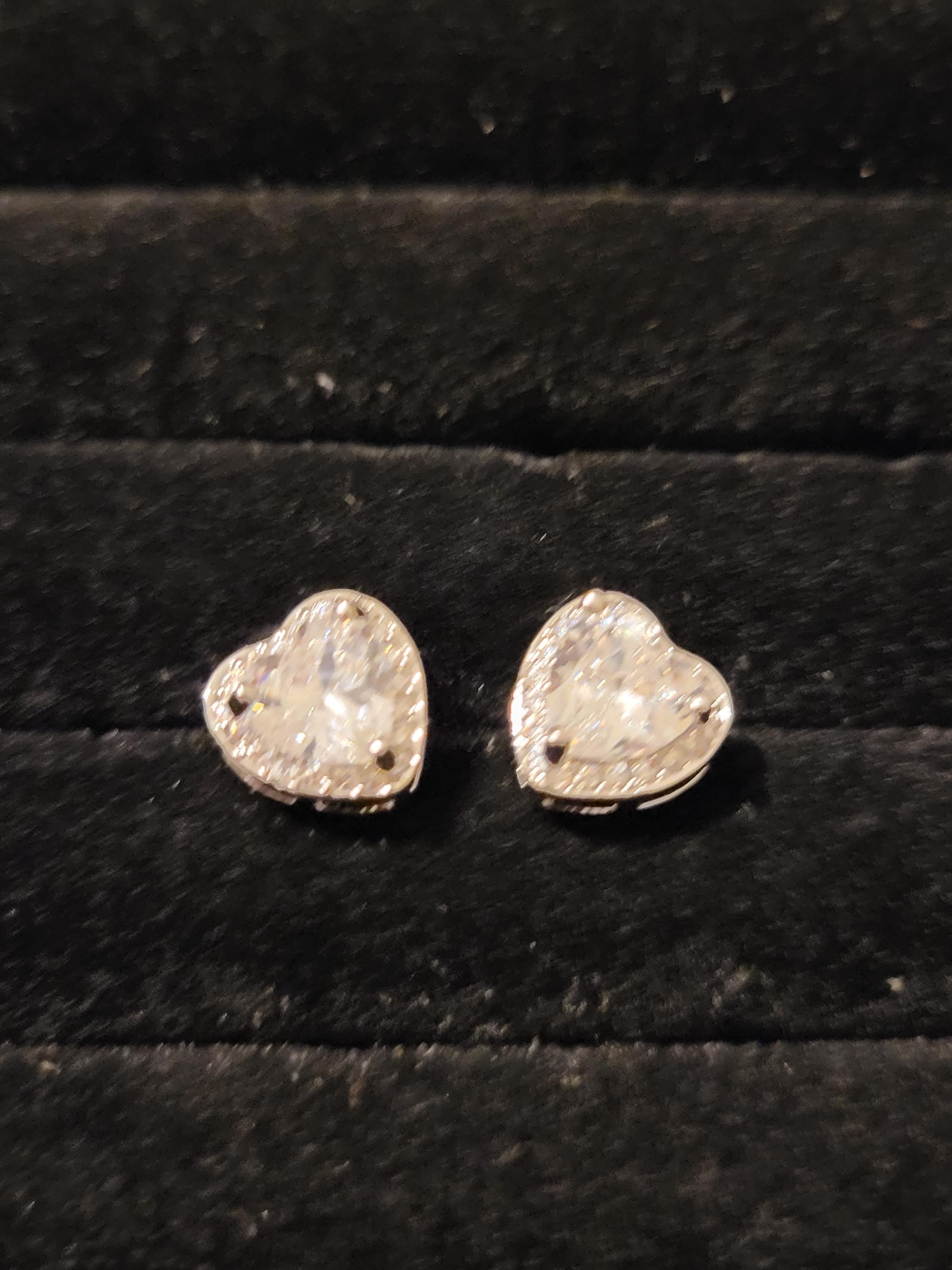 Heart shaped Cubic Zirconia Earrings
