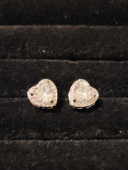 Heart shaped Cubic Zirconia Earrings