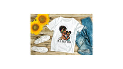 Mom and Daughter, Custom hand pressed T-shirts