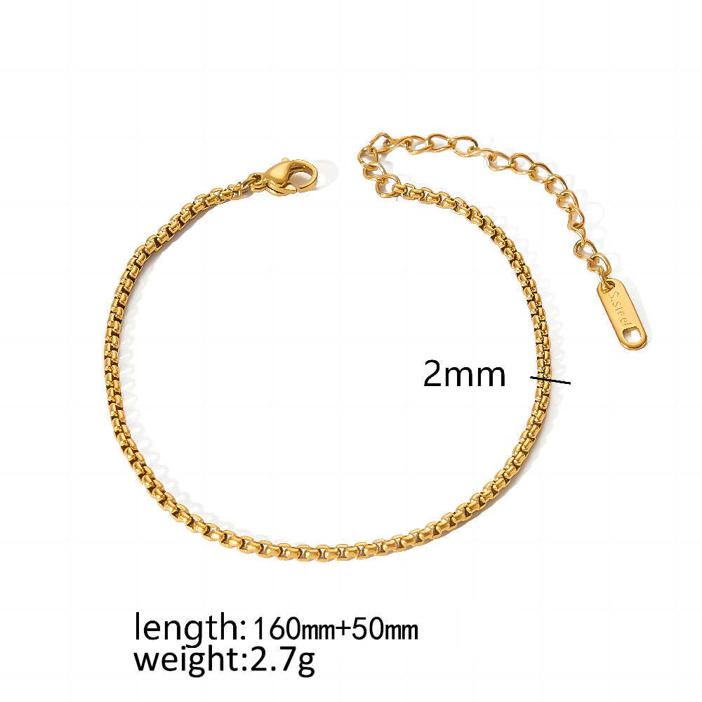 Multi Style 18K Golden SS bracelet Chain DIY Accessories