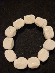 Howlite Gemstone Beaded Bracelet