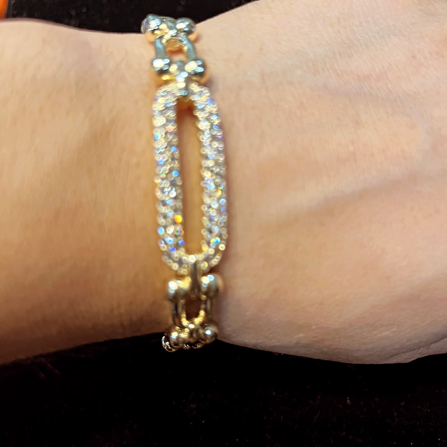 Gold Link Bangle